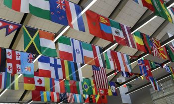 Flags in the Mountainlair